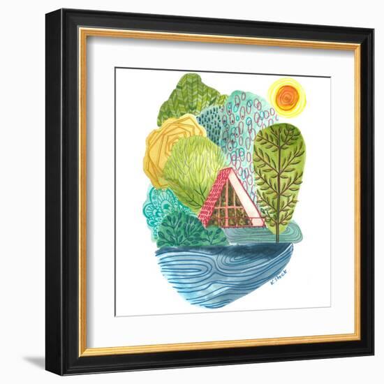 A Frame Cabin-Kerstin Stock-Framed Art Print