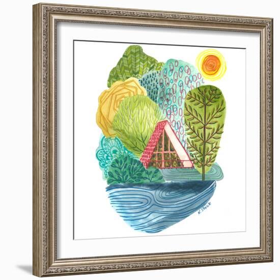 A Frame Cabin-Kerstin Stock-Framed Art Print