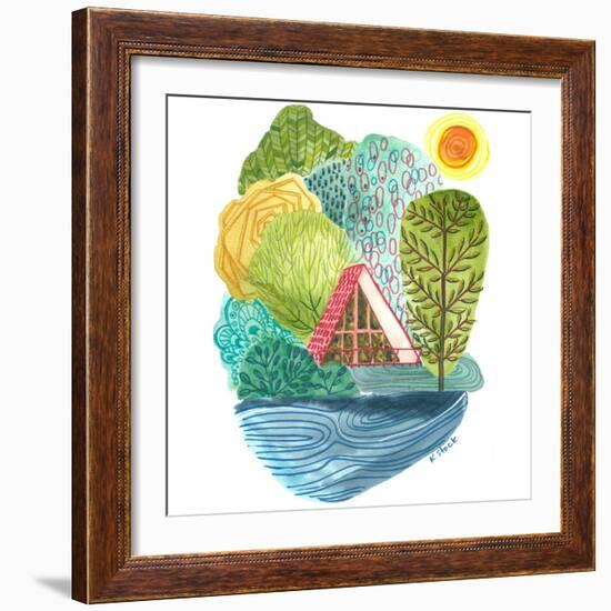 A Frame Cabin-Kerstin Stock-Framed Art Print