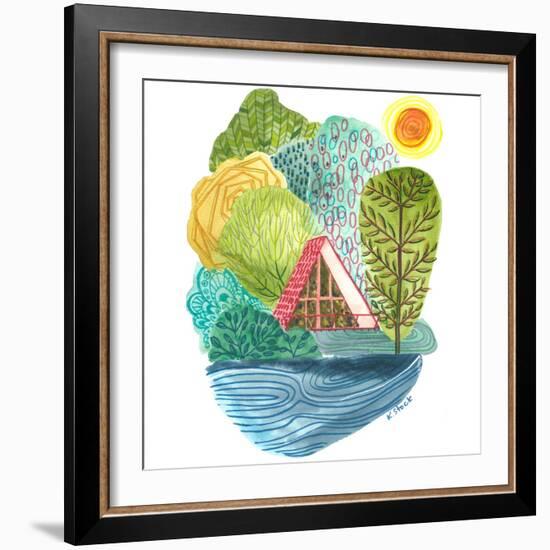 A Frame Cabin-Kerstin Stock-Framed Art Print