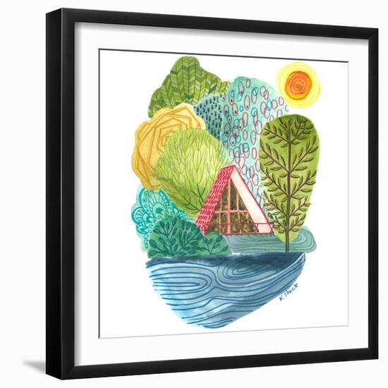 A Frame Cabin-Kerstin Stock-Framed Art Print