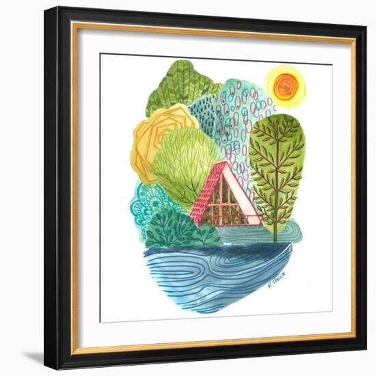 A Frame Cabin-Kerstin Stock-Framed Art Print