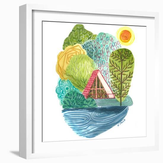 A Frame Cabin-Kerstin Stock-Framed Premium Giclee Print