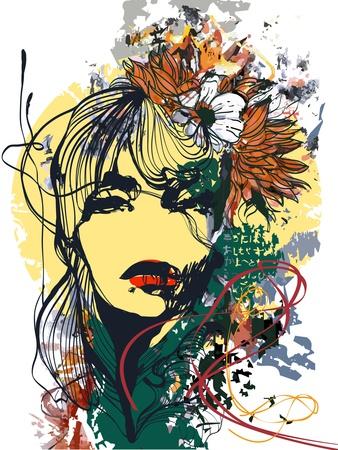 woman face roblox | Art Print