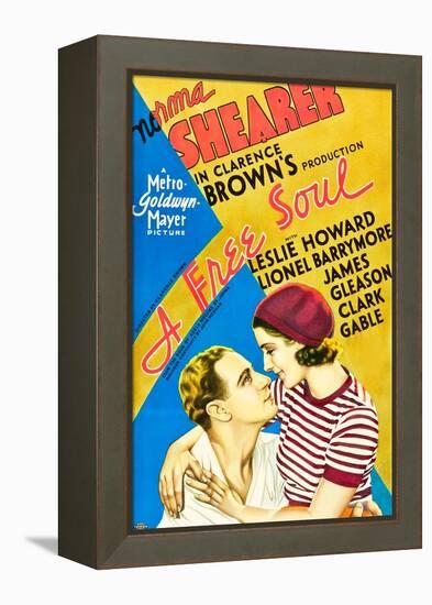 A Free Soul, Leslie Howard, Norma Shearer, 1931-null-Framed Stretched Canvas