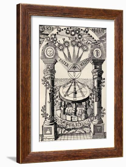 A Freemason-Rosicrucian Compass of 1779, from 'The Freemason', by Eugen Lennhoff, Published 1932-null-Framed Giclee Print