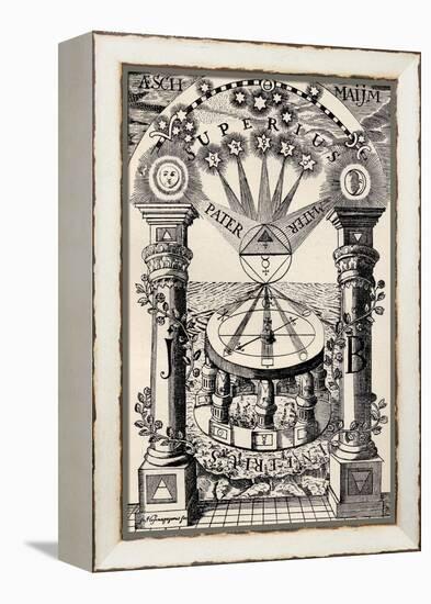 A Freemason-Rosicrucian Compass of 1779, from 'The Freemason', by Eugen Lennhoff, Published 1932-null-Framed Premier Image Canvas