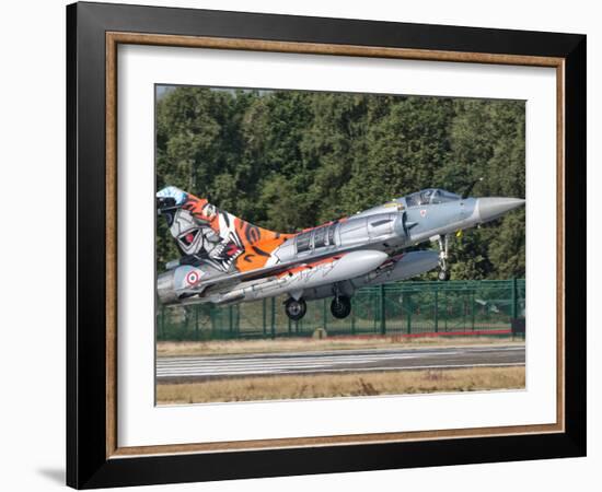 A French Air Force Mirage 2000 Lands on the Runway at Kleine Brogel Air Base, Belgium-Stocktrek Images-Framed Photographic Print