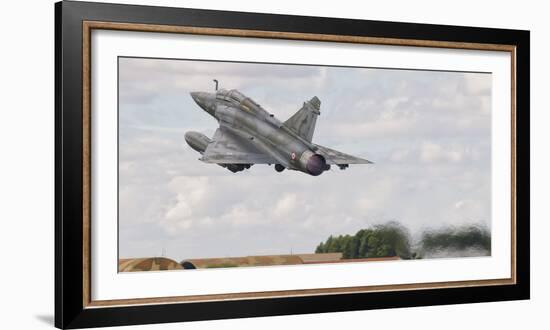 A French Air Force Mirage 2000D Taking Off in Spain-Stocktrek Images-Framed Photographic Print