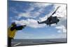 A French Armee De Terre Sa 380 Puma Helicopter Taking Off-null-Mounted Photographic Print