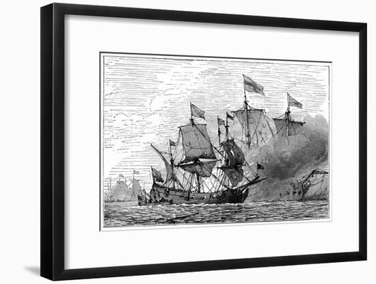 A French Brûlot (Fire Shi), 18th Century,-null-Framed Giclee Print