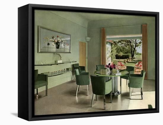 A French Dining Room, 1938-null-Framed Premier Image Canvas