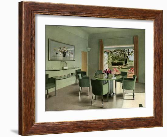 A French Dining Room, 1938-null-Framed Giclee Print