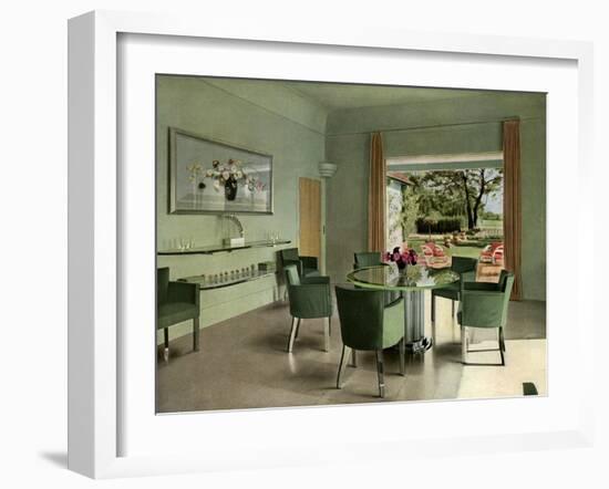 A French Dining Room, 1938-null-Framed Giclee Print