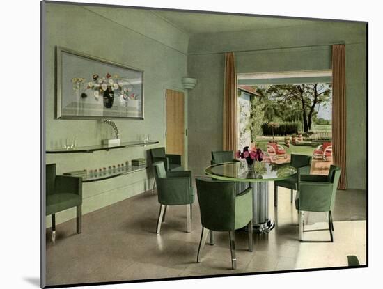 A French Dining Room, 1938-null-Mounted Giclee Print