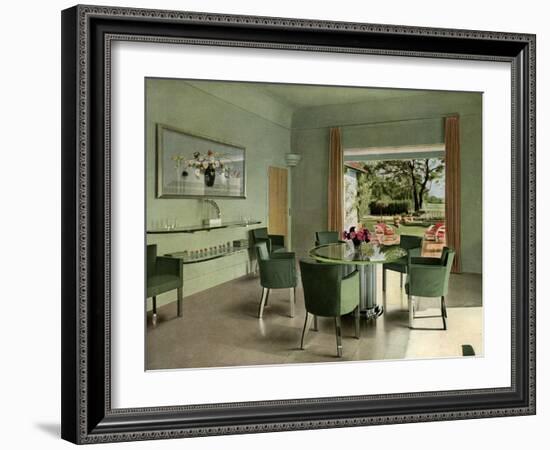 A French Dining Room, 1938-null-Framed Giclee Print