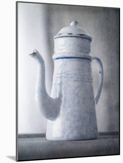 A French Enamel Coffee Pot-Steve Lupton-Mounted Photographic Print