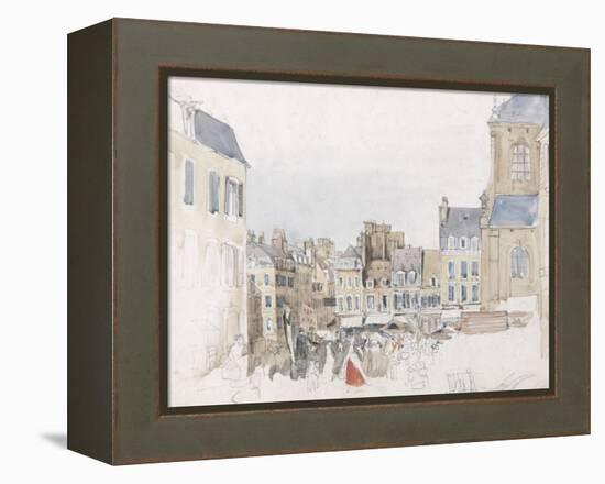 A French Market Place, C.1829-David Cox-Framed Premier Image Canvas