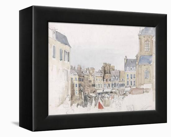 A French Market Place, C.1829-David Cox-Framed Premier Image Canvas