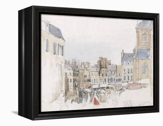 A French Market Place, C.1829-David Cox-Framed Premier Image Canvas