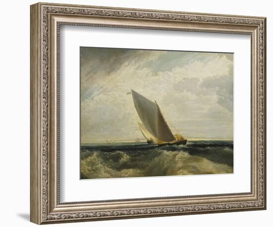 A Fresh Breeze (After Sheerness and the Isle of Sheppey)-J. M. W. Turner-Framed Giclee Print