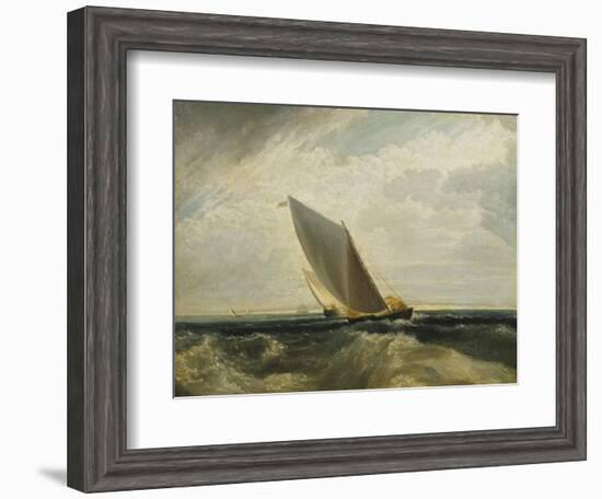 A Fresh Breeze (After Sheerness and the Isle of Sheppey)-J. M. W. Turner-Framed Giclee Print