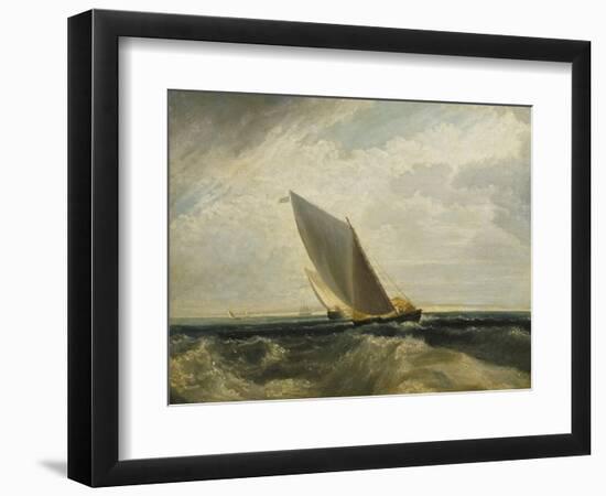 A Fresh Breeze (After Sheerness and the Isle of Sheppey)-J. M. W. Turner-Framed Giclee Print