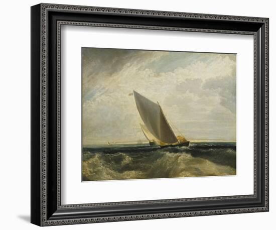 A Fresh Breeze (After Sheerness and the Isle of Sheppey)-J. M. W. Turner-Framed Giclee Print