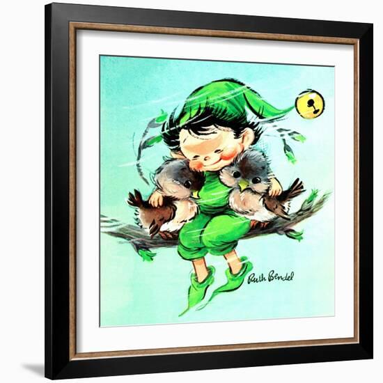 A Friend in Need - Jack & Jill-Ruth Bendel-Framed Giclee Print