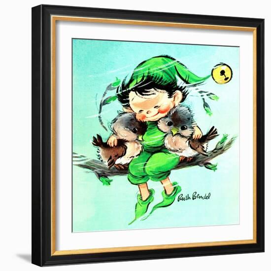 A Friend in Need - Jack & Jill-Ruth Bendel-Framed Giclee Print