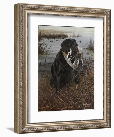 A Friend in the Marsh-Kevin Daniel-Framed Art Print