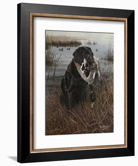 A Friend in the Marsh-Kevin Daniel-Framed Art Print