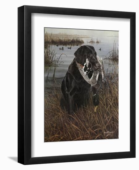 A Friend in the Marsh-Kevin Daniel-Framed Art Print