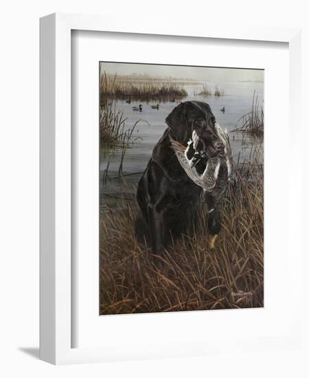 A Friend in the Marsh-Kevin Daniel-Framed Art Print