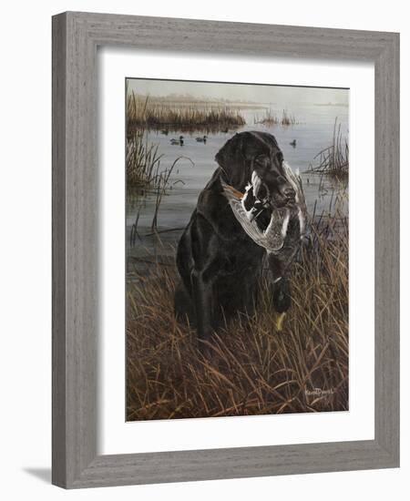 A Friend in the Marsh-Kevin Daniel-Framed Art Print