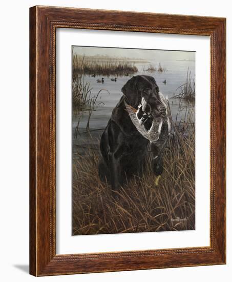 A Friend in the Marsh-Kevin Daniel-Framed Art Print