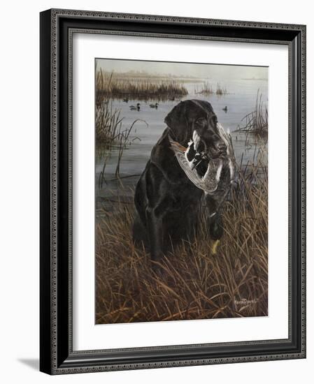 A Friend in the Marsh-Kevin Daniel-Framed Art Print