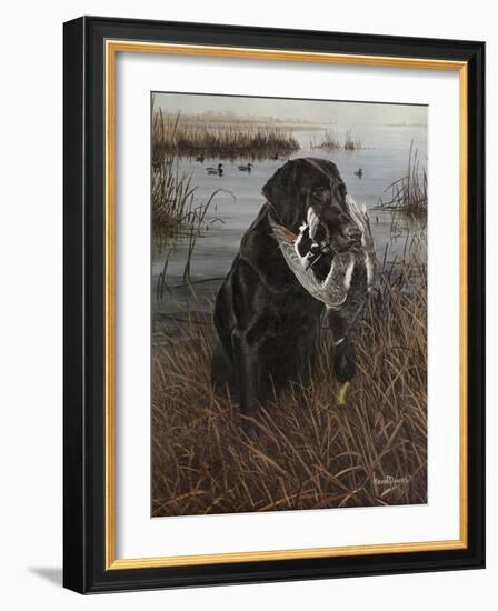 A Friend in the Marsh-Kevin Daniel-Framed Art Print