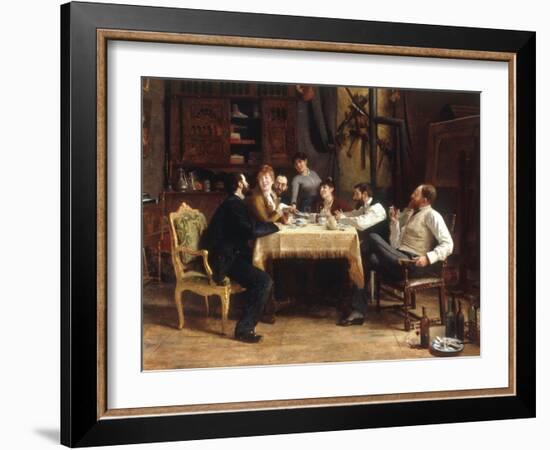 A Friend's Lunch, 1885-Fernand Cormon-Framed Giclee Print