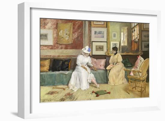 A Friendly Call, 1895-William Merritt Chase-Framed Giclee Print