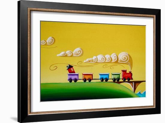 A Friendly Choo-Choo-Cindy Thornton-Framed Premium Giclee Print