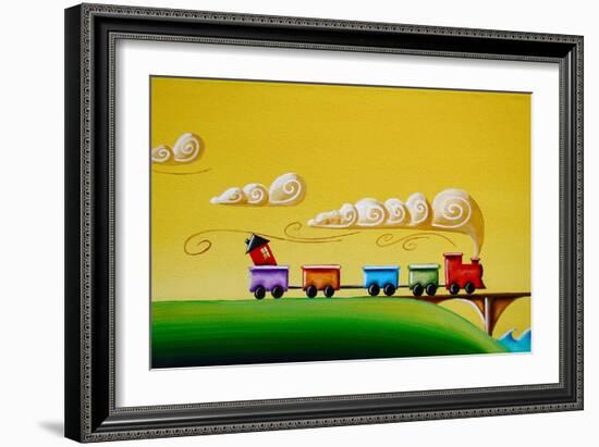 A Friendly Choo-Choo-Cindy Thornton-Framed Premium Giclee Print