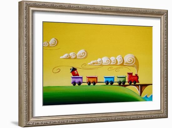 A Friendly Choo-Choo-Cindy Thornton-Framed Art Print