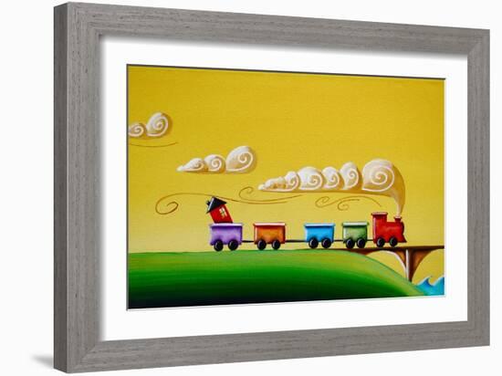 A Friendly Choo-Choo-Cindy Thornton-Framed Art Print