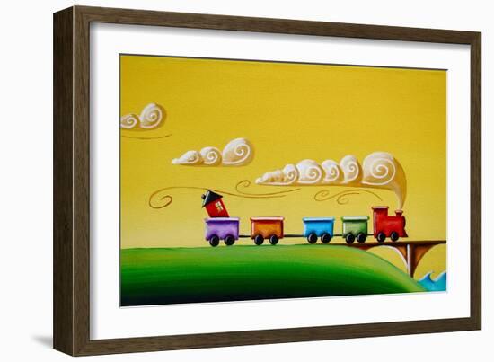 A Friendly Choo-Choo-Cindy Thornton-Framed Art Print