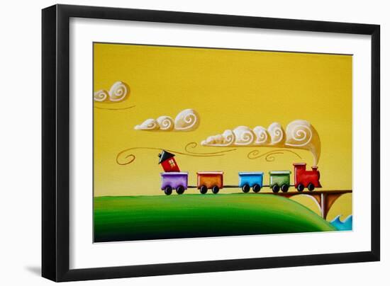 A Friendly Choo-Choo-Cindy Thornton-Framed Art Print