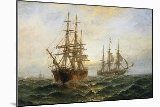 A Frigate Outward Bound Off Shoeburyness-Claude T. Stanfield Moore-Mounted Giclee Print