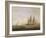 A Frigate Running under Full Sail, with a Cutter and a Lugger Off the West Country-Thomas Luny-Framed Giclee Print