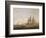 A Frigate Running under Full Sail, with a Cutter and a Lugger Off the West Country-Thomas Luny-Framed Giclee Print