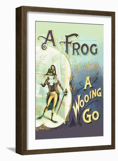 A Frog: A Wooing Go-null-Framed Art Print